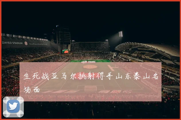 生死战亚马尔挑射得手山东泰山名场面
